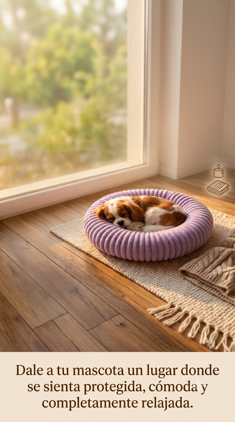 SOFA PARA MASCOTA  PREMIUM FELPA MORADO